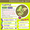 ultra square shiny Flapple • Competitive • 6IVs • Level 100 • Online Battle-ready