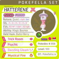 ultra square shiny Gigantamax Hatterene • Competitive • 6IVs • Level 100 • Online Battle-ready