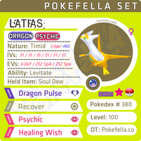 Latias • Competitive • 6IVs • Level 100 • Online Battle-Ready