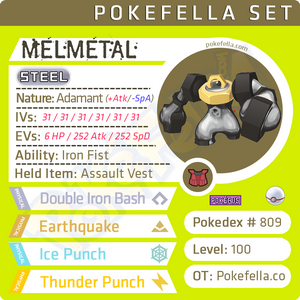 Melmetal • 6IVs • Level 100 • Online Battle-ready • Competitive • Cust | Pokefella