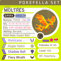 ultra square shiny Galarian Moltres • Competitive • 6IVs • Level 100 • Online Battle-Ready