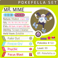 ultra square shiny Galarian Mr. Mime • Competitive • 6IVs • Level 99 • Online Battle-ready