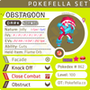 ultra square shiny Obstagoon • Competitive • 6IVs • Level 100 • Online Battle-ready