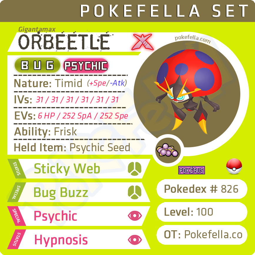 Gigantamax Orbeetle Competitive 6IVs Level 100 Online Battle-r | Pokefella - Pokemon Genning, Editing, Living Dex Transfer Services Gigantamax Orbeetle Competitive 6IVs Level 100 Online Battle-r | Pokefella - Pokemon Genning, Editing, Living Dex Transfer Services