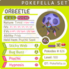 ultra square shiny Orbeetle • Competitive • 6IVs • Level 100 • Online Battle-ready