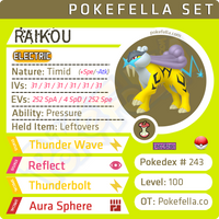 Raikou • Competitive • 6IVs • Level 100 • Online Battle-Ready