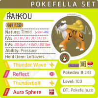 Raikou • Competitive • 6IVs • Level 100 • Online Battle-Ready