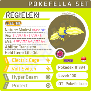 Regieleki • Competitive • 6IVs • Level 100 • Online Battle-Ready