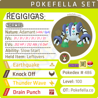 ultra square shiny Regigigas • Competitive • 6IVs • Level 100 • Online Battle-Ready