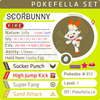 ultra square shiny Scorbunny • Competitive • 6IVs • Level 1 • Hidden Ability • Egg Moves