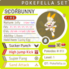 ultra square shiny Galar Starters - Scorbunny • Competitive • 6IVs • Level 1 • Hidden Ability • Egg Moves