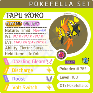 Guardians of Alola (Tapu Koko, Lele, Bulu & Fini) • Competitive • Level 100 • Online Battle-Ready