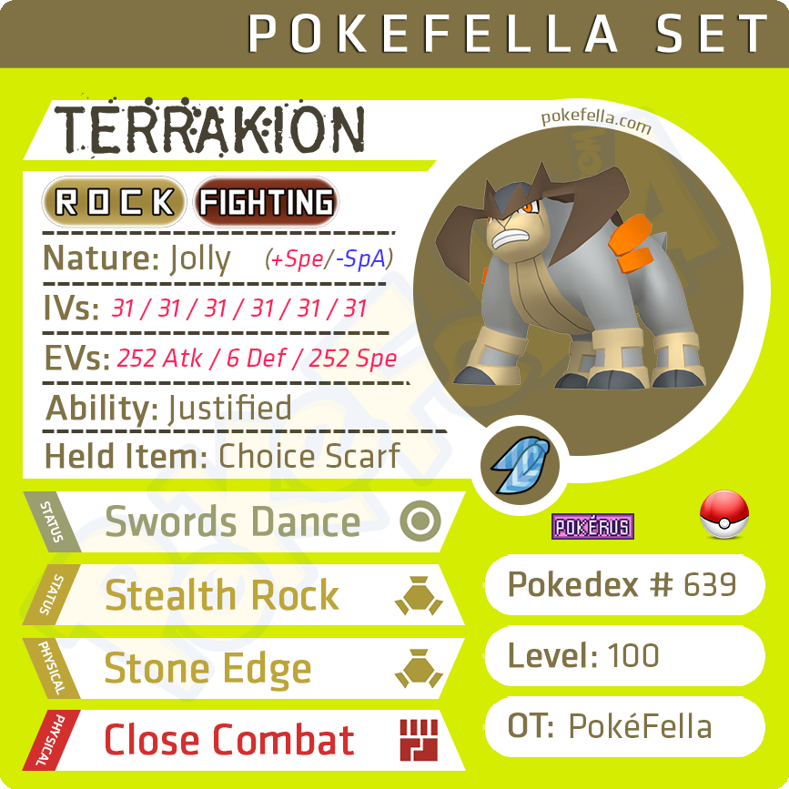 ultra square shiny Terrakion • Competitive • 6IVs • Level 100 • Online Battle-ready