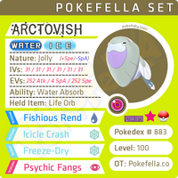 shiny Arctovish • Competitive • 6IVs • Level 100 • Online Battle-ready