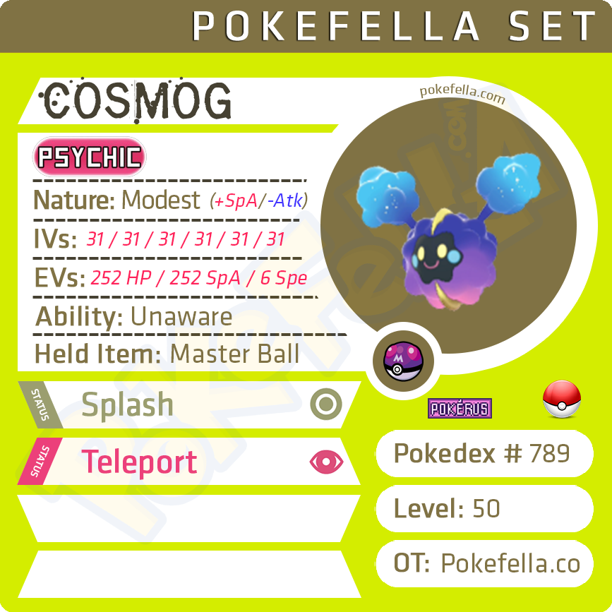 Cosmog Competitive 6IVs Level 50 Online Battle-ready | Pokefella - Pokemon Genning, Editing, Living Dex Transfer Services Cosmog Competitive 6IVs Level 50 Online Battle-ready | Pokefella - Pokemon Genning, Editing, Living Dex Transfer Services
