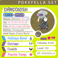 shiny Dracovish • Competitive • 6IVs • Level 100 • Online Battle-ready