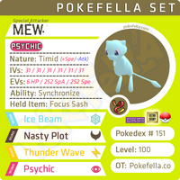 ultra square shiny Mew • Competitive • 6IVs • Level 100 • Online Battle-ready