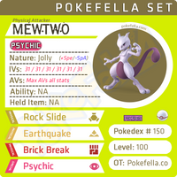 Mewtwo • Competitive • 6IVs • Level 100 • Online Battle-ready