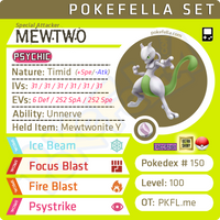 ultra square shiny Mewtwo • Competitive • 6IVs • Level 100 • Online Battle-ready