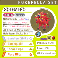 ultra shiny Solgaleo • Competitive • 6IVs • Level 100 • Online Battle-ready