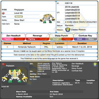 Heatran & Regigigas • OT: Legenden2018 • ID No. 030118 • Level 60 • Pokémon Sun & Moon Pokémon Legendary Celebration Distribution 2018