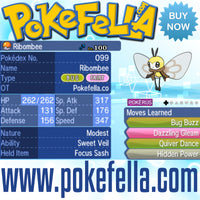 Totem Ribombee Sweet Veil Focus Sash Bug Buzz Dazzling Gleam Quiver Dance Hidden Power Battle-ready Competitive Perfect 6IVs Non-shiny buy for sale