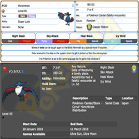 Pokémon Center/Store - Ghetsis' Cofagrigus Distribution • OT: アカギ • ID No. 180120 • Team Rainbow Rocket's Ambition Pokémon - Japan 2018 Event