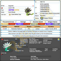 Zygarde • OT: Legenden2018 • ID No. 060118 • Shiny, Level 100 • Pokémon Legendary Celebration