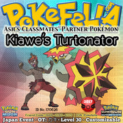 Kiawe's Turtonator • OT: カキ • ID No. 170626 • Ash's Classmates' Partner Pokémon • Japan 2017 Event