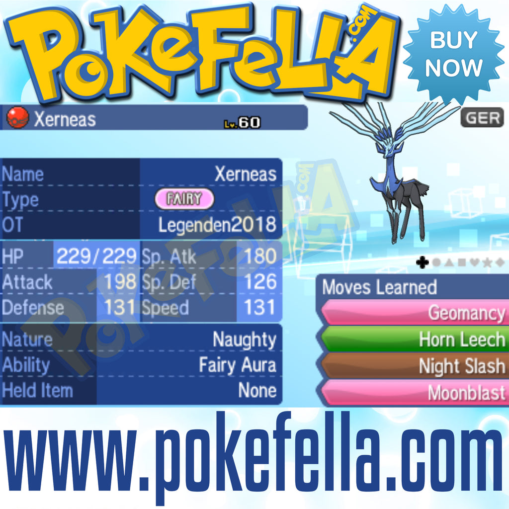 Xerneas & Yveltal • OT: Legenden2018 • ID No. 050418 • Level 60 • Pokémon Sun & Moon Pokémon Legendary Celebration Distribution 2018