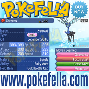 Xerneas & Yveltal • OT: Legenden2018 • ID No. 050418 • Level 100 • Pokémon Ultra Sun & Ultra Moon Pokémon Legendary Celebration Distribution 2018