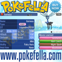 Xerneas & Yveltal • OT: Légendes2018 • ID No. 050418 • Level 60 • Pokémon Sun & Moon Pokémon Legendary Celebration Distribution 2018