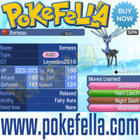 Xerneas & Yveltal • OT: Leyendas2018 • ID No. 050418 • Level 60 • Pokémon Sun & Moon Pokémon Legendary Celebration Distribution 2018