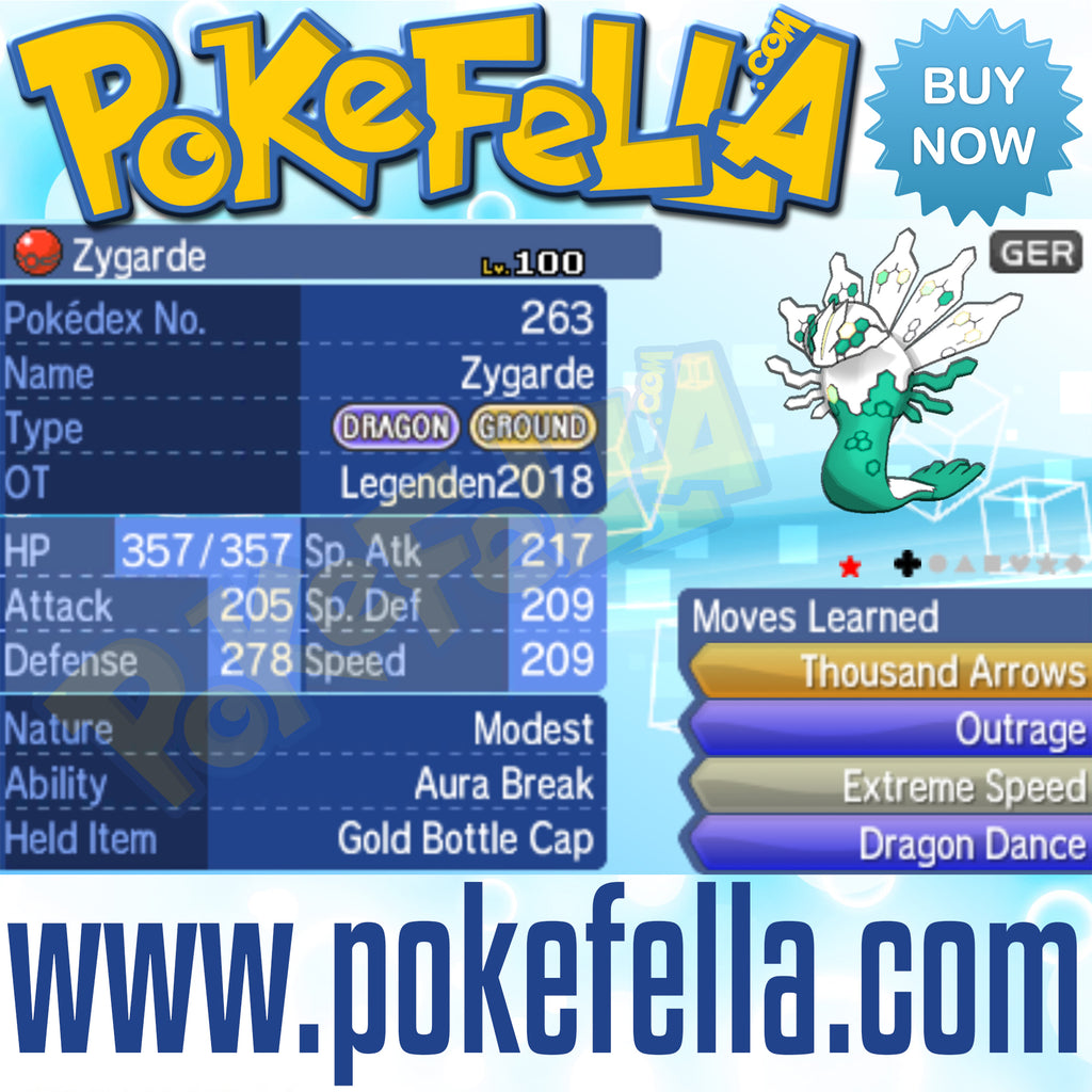 Zygarde • OT: Legenden2018 • ID No. 060118 • Shiny, Level 100 • Pokémon Legendary Celebration