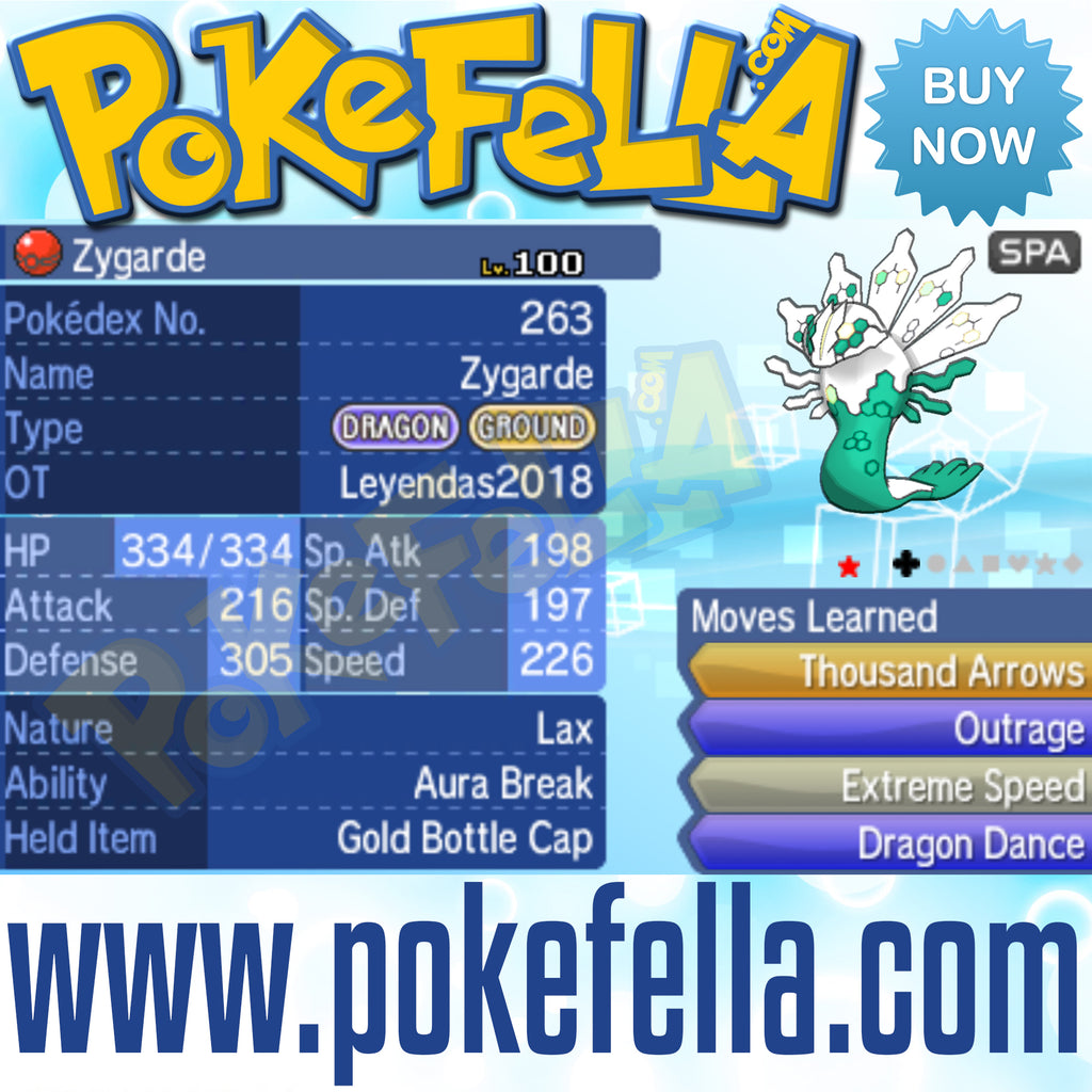 Zygarde • OT: Leyendas2018 • ID No. 060118 • Shiny, Level 100 • Pokémon Legendary Celebration