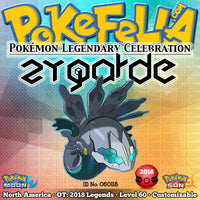 Zygarde • OT: 2018 Legends • ID No. 060118 • Shiny, Level 60 • Pokémon Legendary Celebration