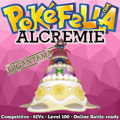 ultra square shiny Gigantamax Alcremie • Competitive • 6IVs • Level 100 • Online Battle-ready