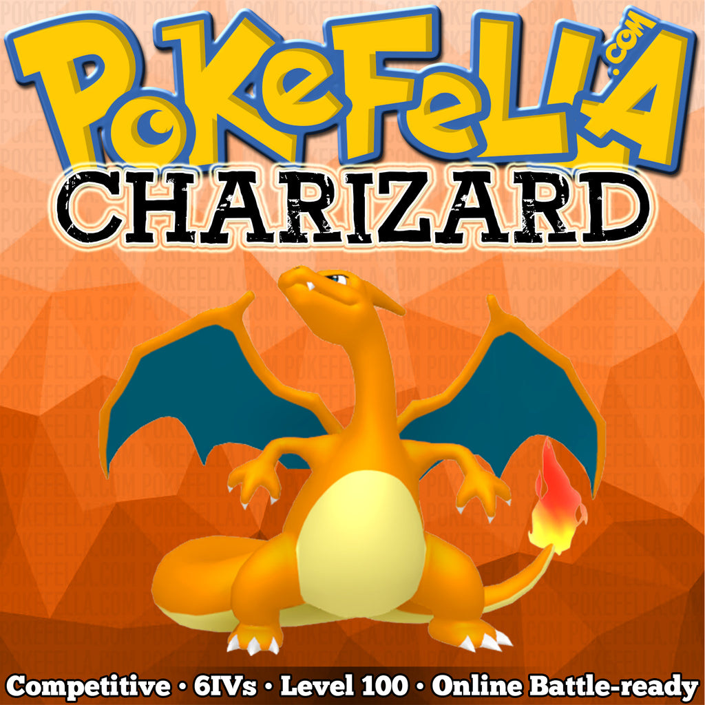 Level Charizard Charizard • Competitive • 6IVs • Level 100 • Online Battle-ready ...