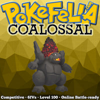 ultra square shiny Coalossal • Competitive • 6IVs • Level 100 • Online Battle-ready