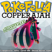 ultra square shiny Gigantamax Copperajah • Competitive • 6IVs • Level 100 • Online Battle-ready