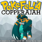 ultra square shiny Gigantamax Copperajah • Competitive • 6IVs • Level 100 • Online Battle-ready