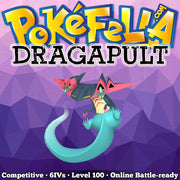 ultra square shiny Dragapult • Competitive • 6IVs • Level 100 • Online Battle-ready