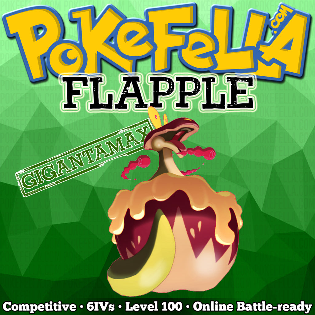 Gigantamax Flapple • Competitive • 6IVs • Level 100 • Online Battle-re ...