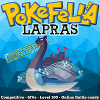 ultra square shiny Gigantamax Lapras • Competitive • 6IVs • Level 100 • Online Battle-ready