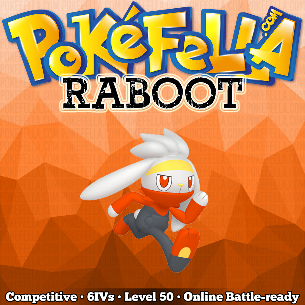 Erafarty Raboot Raboot • Competitive • 6IVs • Level 50 • Online Battle-ready ...