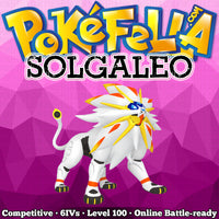 ultra square shiny Solgaleo • Competitive • 6IVs • Level 100 • Online Battle-ready