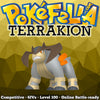 ultra square shiny Terrakion • Competitive • 6IVs • Level 100 • Online Battle-ready